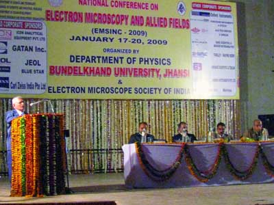Inauguration of National Conference on Electron Microscopy and Allied Fields at Bundelkhan University, Jhansi